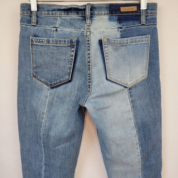 Blank NYC Reade Crop Patchwork High Rise Jeans Size 28 - Picture 5 of 13